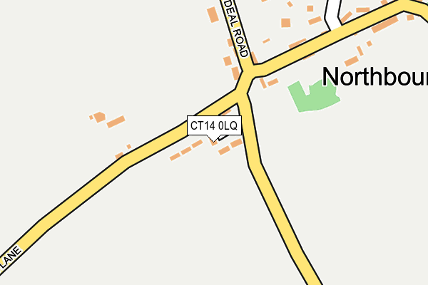 CT14 0LQ map - OS OpenMap – Local (Ordnance Survey) CT14 0LQ map - OS OpenMap – Local (Ordnance Survey)