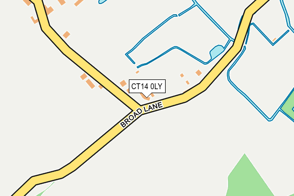 CT14 0LY map - OS OpenMap – Local (Ordnance Survey) CT14 0LY map - OS OpenMap – Local (Ordnance Survey)