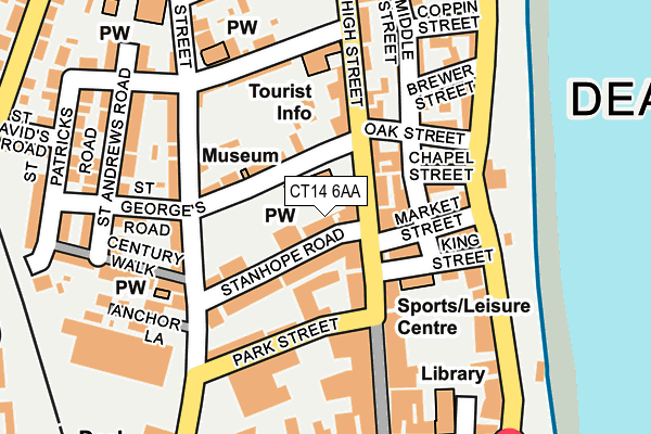 CT14 6AA map - OS OpenMap – Local (Ordnance Survey) CT14 6AA map - OS OpenMap – Local (Ordnance Survey)