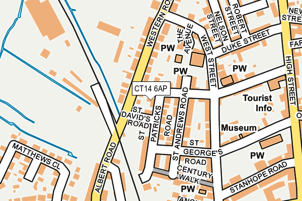 CT14 6AP map - OS OpenMap – Local (Ordnance Survey) CT14 6AP map - OS OpenMap – Local (Ordnance Survey)