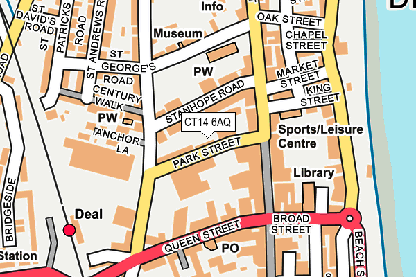 CT14 6AQ map - OS OpenMap – Local (Ordnance Survey) CT14 6AQ map - OS OpenMap – Local (Ordnance Survey)