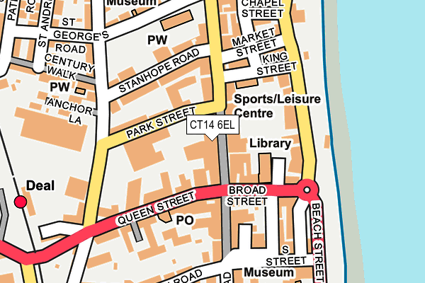 CT14 6EL map - OS OpenMap – Local (Ordnance Survey) CT14 6EL map - OS OpenMap – Local (Ordnance Survey)