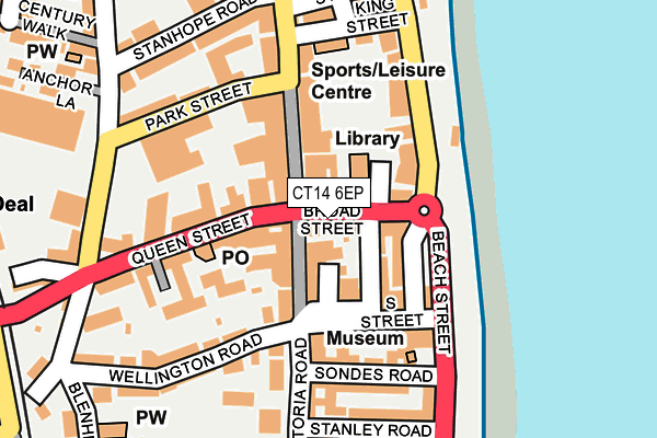 CT14 6EP map - OS OpenMap – Local (Ordnance Survey) CT14 6EP map - OS OpenMap – Local (Ordnance Survey)