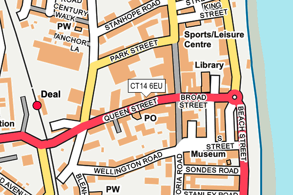 CT14 6EU map - OS OpenMap – Local (Ordnance Survey) CT14 6EU map - OS OpenMap – Local (Ordnance Survey)