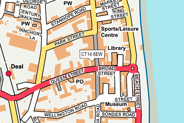 CT14 6EW map - OS OpenMap – Local (Ordnance Survey) CT14 6EW map - OS OpenMap – Local (Ordnance Survey)