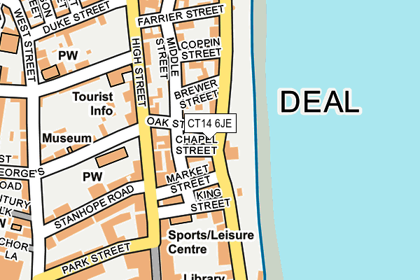 CT14 6JE map - OS OpenMap – Local (Ordnance Survey) CT14 6JE map - OS OpenMap – Local (Ordnance Survey)