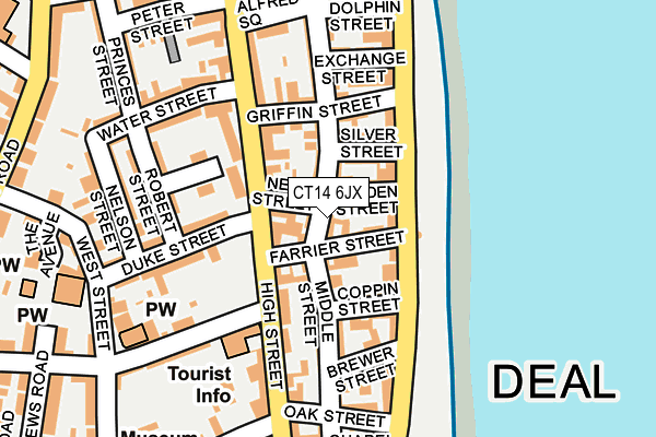 CT14 6JX map - OS OpenMap – Local (Ordnance Survey) CT14 6JX map - OS OpenMap – Local (Ordnance Survey)