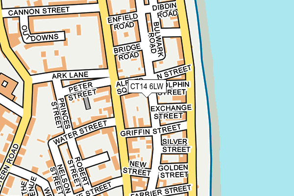 CT14 6LW map - OS OpenMap – Local (Ordnance Survey) CT14 6LW map - OS OpenMap – Local (Ordnance Survey)