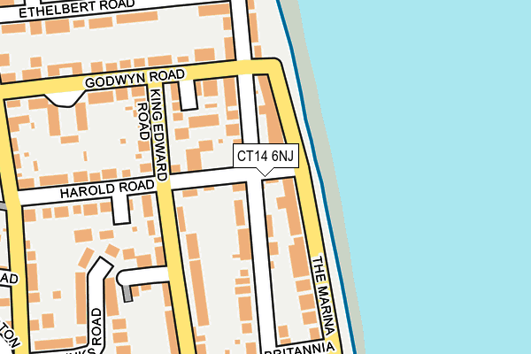 CT14 6NJ map - OS OpenMap – Local (Ordnance Survey) CT14 6NJ map - OS OpenMap – Local (Ordnance Survey)