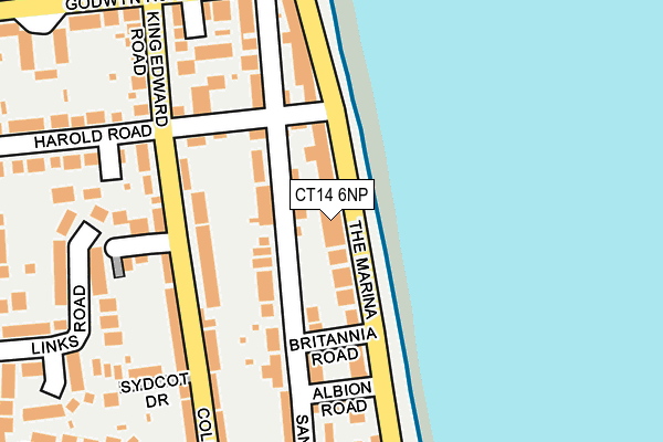 CT14 6NP map - OS OpenMap – Local (Ordnance Survey) CT14 6NP map - OS OpenMap – Local (Ordnance Survey)