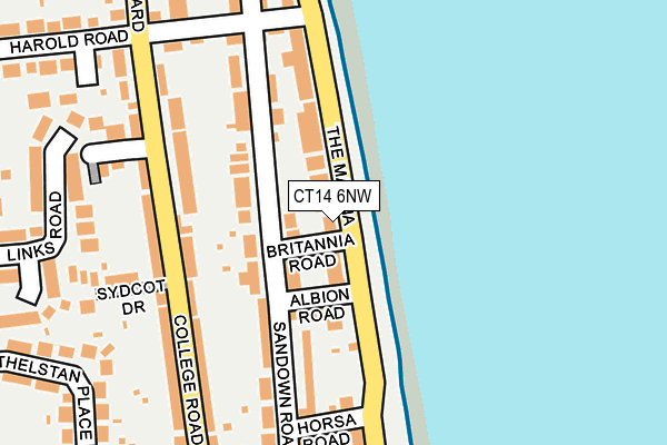 CT14 6NW map - OS OpenMap – Local (Ordnance Survey) CT14 6NW map - OS OpenMap – Local (Ordnance Survey)