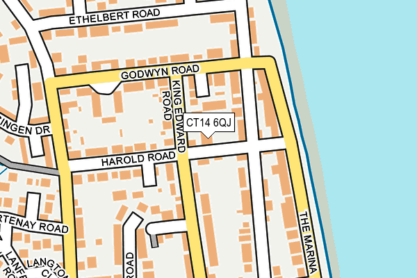 CT14 6QJ map - OS OpenMap – Local (Ordnance Survey) CT14 6QJ map - OS OpenMap – Local (Ordnance Survey)