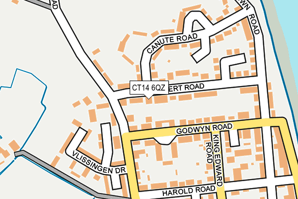 CT14 6QZ map - OS OpenMap – Local (Ordnance Survey) CT14 6QZ map - OS OpenMap – Local (Ordnance Survey)