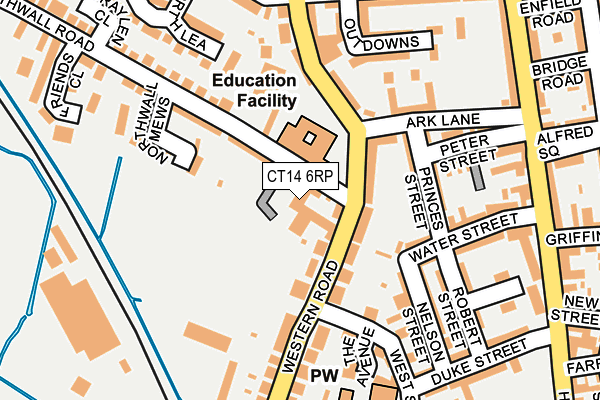 CT14 6RP map - OS OpenMap – Local (Ordnance Survey) CT14 6RP map - OS OpenMap – Local (Ordnance Survey)
