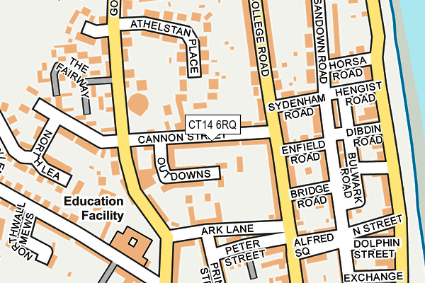 CT14 6RQ map - OS OpenMap – Local (Ordnance Survey) CT14 6RQ map - OS OpenMap – Local (Ordnance Survey)