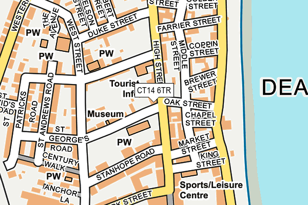 CT14 6TR map - OS OpenMap – Local (Ordnance Survey) CT14 6TR map - OS OpenMap – Local (Ordnance Survey)