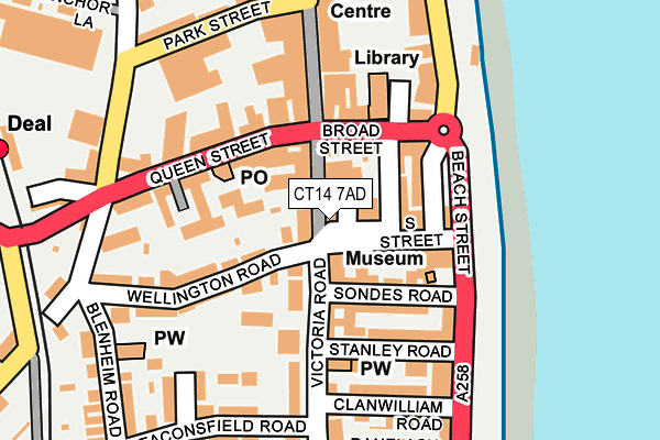 CT14 7AD map - OS OpenMap – Local (Ordnance Survey) CT14 7AD map - OS OpenMap – Local (Ordnance Survey)