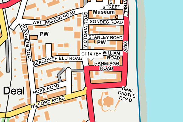 CT14 7BH map - OS OpenMap – Local (Ordnance Survey) CT14 7BH map - OS OpenMap – Local (Ordnance Survey)