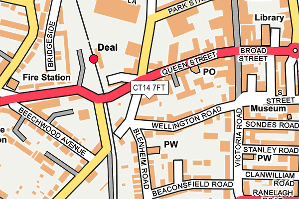 CT14 7FT map - OS OpenMap – Local (Ordnance Survey) CT14 7FT map - OS OpenMap – Local (Ordnance Survey)