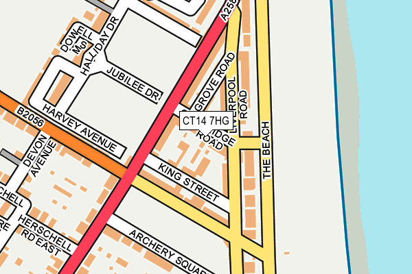 CT14 7HG map - OS OpenMap – Local (Ordnance Survey) CT14 7HG map - OS OpenMap – Local (Ordnance Survey)