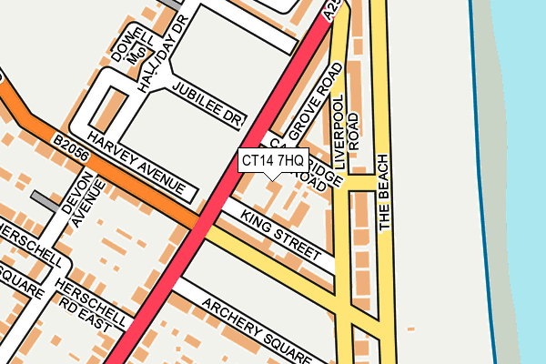 CT14 7HQ map - OS OpenMap – Local (Ordnance Survey) CT14 7HQ map - OS OpenMap – Local (Ordnance Survey)