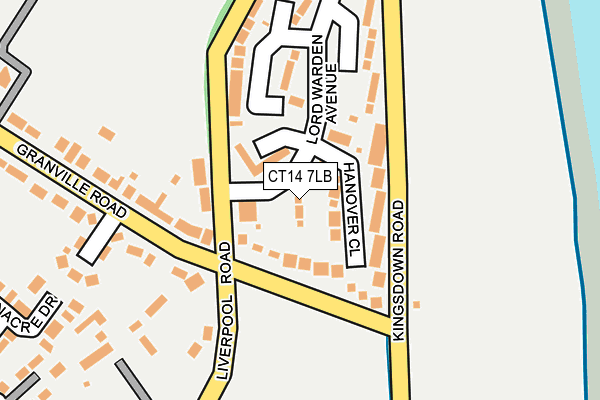 CT14 7LB map - OS OpenMap – Local (Ordnance Survey) CT14 7LB map - OS OpenMap – Local (Ordnance Survey)