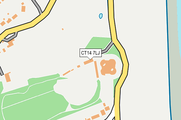 CT14 7LJ map - OS OpenMap – Local (Ordnance Survey) CT14 7LJ map - OS OpenMap – Local (Ordnance Survey)