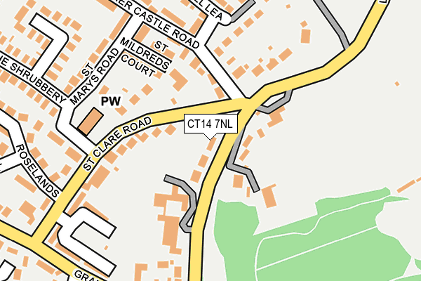CT14 7NL map - OS OpenMap – Local (Ordnance Survey) CT14 7NL map - OS OpenMap – Local (Ordnance Survey)