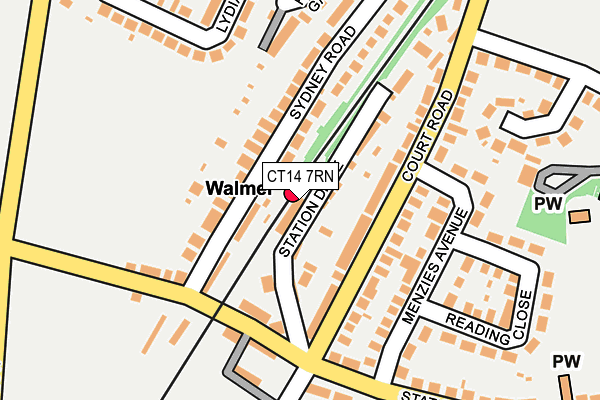 CT14 7RN map - OS OpenMap – Local (Ordnance Survey) CT14 7RN map - OS OpenMap – Local (Ordnance Survey)