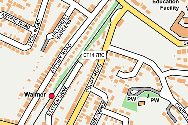 CT14 7RQ map - OS OpenMap – Local (Ordnance Survey) CT14 7RQ map - OS OpenMap – Local (Ordnance Survey)