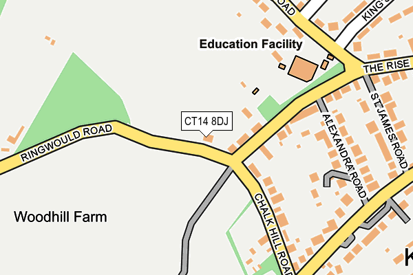 CT14 8DJ map - OS OpenMap – Local (Ordnance Survey) CT14 8DJ map - OS OpenMap – Local (Ordnance Survey)