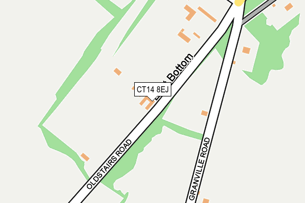 CT14 8EJ map - OS OpenMap – Local (Ordnance Survey) CT14 8EJ map - OS OpenMap – Local (Ordnance Survey)