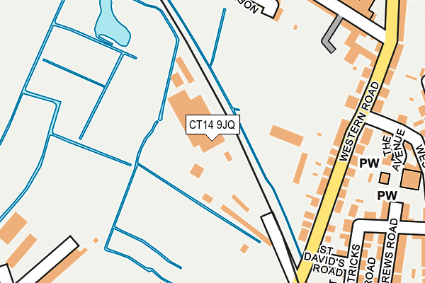 CT14 9JQ map - OS OpenMap – Local (Ordnance Survey) CT14 9JQ map - OS OpenMap – Local (Ordnance Survey)