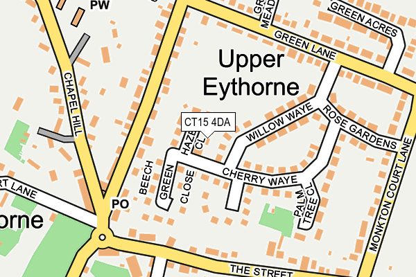 CT15 4DA map - OS OpenMap – Local (Ordnance Survey) CT15 4DA map - OS OpenMap – Local (Ordnance Survey)