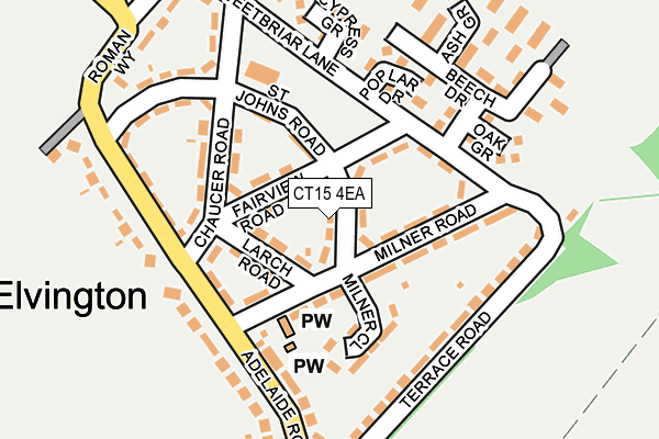 CT15 4EA map - OS OpenMap – Local (Ordnance Survey) CT15 4EA map - OS OpenMap – Local (Ordnance Survey)
