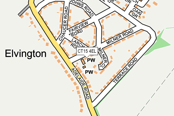 CT15 4EL map - OS OpenMap – Local (Ordnance Survey) CT15 4EL map - OS OpenMap – Local (Ordnance Survey)