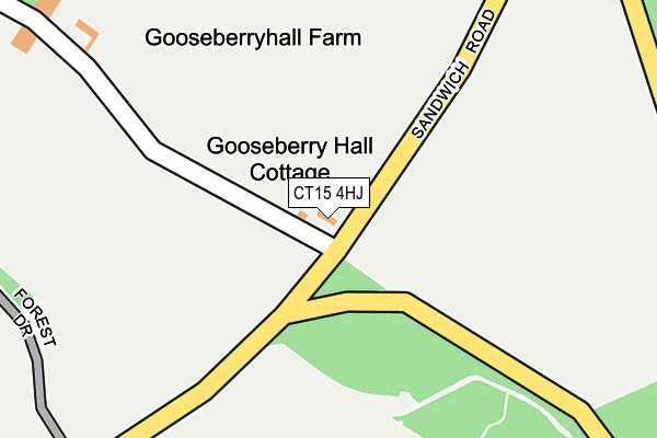 CT15 4HJ map - OS OpenMap – Local (Ordnance Survey) CT15 4HJ map - OS OpenMap – Local (Ordnance Survey)