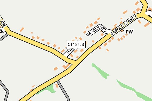 CT15 4JS map - OS OpenMap – Local (Ordnance Survey) CT15 4JS map - OS OpenMap – Local (Ordnance Survey)