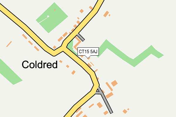CT15 5AJ map - OS OpenMap – Local (Ordnance Survey) CT15 5AJ map - OS OpenMap – Local (Ordnance Survey)