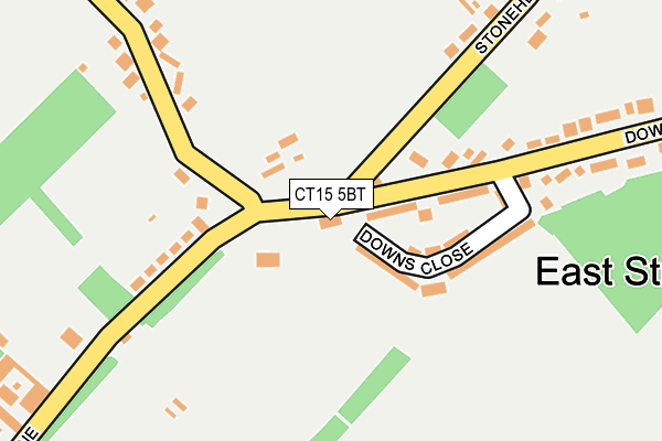 CT15 5BT map - OS OpenMap – Local (Ordnance Survey) CT15 5BT map - OS OpenMap – Local (Ordnance Survey)