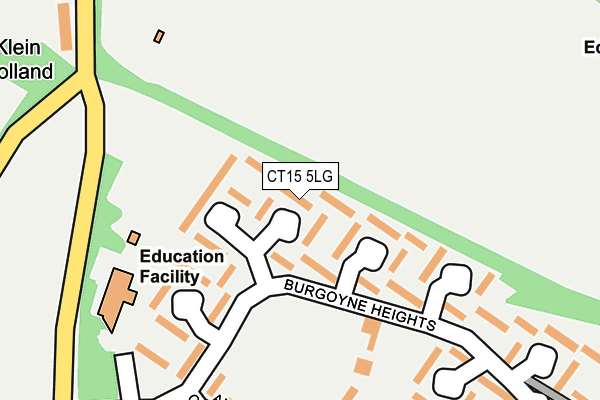 CT15 5LG map - OS OpenMap – Local (Ordnance Survey) CT15 5LG map - OS OpenMap – Local (Ordnance Survey)