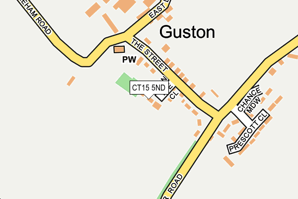 CT15 5ND map - OS OpenMap – Local (Ordnance Survey) CT15 5ND map - OS OpenMap – Local (Ordnance Survey)