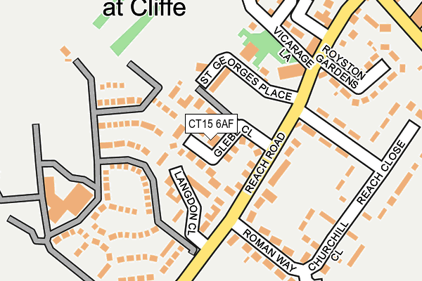 CT15 6AF map - OS OpenMap – Local (Ordnance Survey) CT15 6AF map - OS OpenMap – Local (Ordnance Survey)