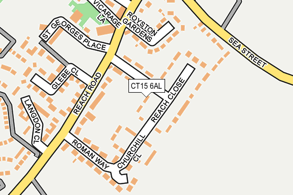 CT15 6AL map - OS OpenMap – Local (Ordnance Survey) CT15 6AL map - OS OpenMap – Local (Ordnance Survey)