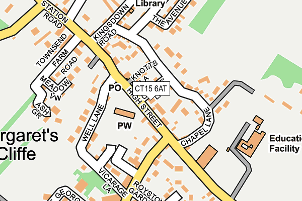 CT15 6AT map - OS OpenMap – Local (Ordnance Survey) CT15 6AT map - OS OpenMap – Local (Ordnance Survey)