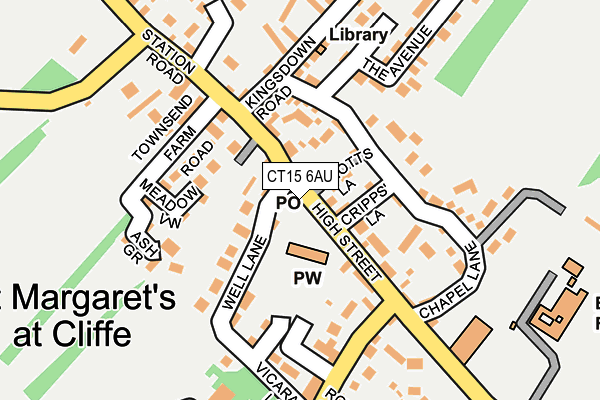 CT15 6AU map - OS OpenMap – Local (Ordnance Survey) CT15 6AU map - OS OpenMap – Local (Ordnance Survey)