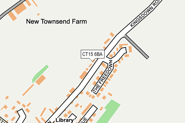CT15 6BA map - OS OpenMap – Local (Ordnance Survey) CT15 6BA map - OS OpenMap – Local (Ordnance Survey)