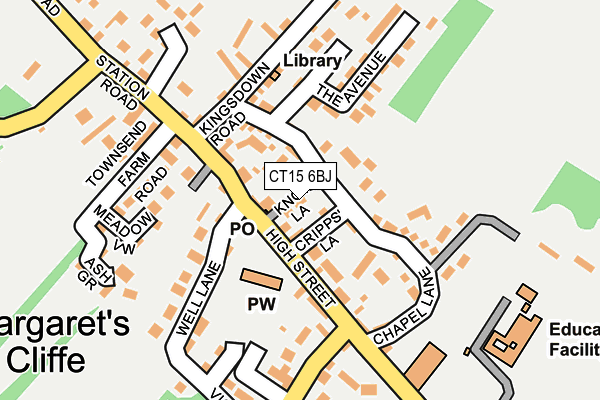 CT15 6BJ map - OS OpenMap – Local (Ordnance Survey) CT15 6BJ map - OS OpenMap – Local (Ordnance Survey)