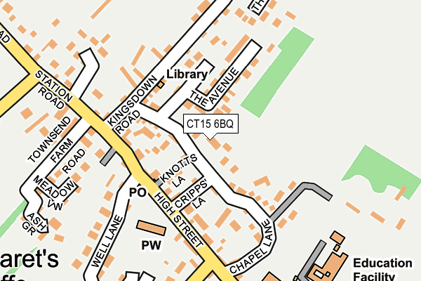 CT15 6BQ map - OS OpenMap – Local (Ordnance Survey) CT15 6BQ map - OS OpenMap – Local (Ordnance Survey)