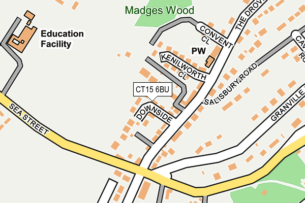 CT15 6BU map - OS OpenMap – Local (Ordnance Survey) CT15 6BU map - OS OpenMap – Local (Ordnance Survey)